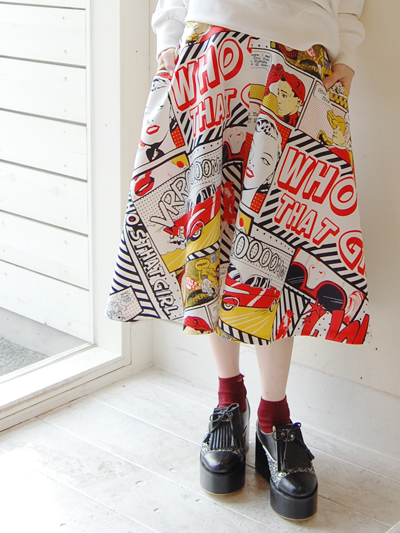 popでcute♡アメコミ柄SK!! by kayo_f0053343_15512963.jpg