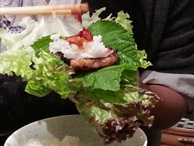 野菜巻き巻きもみだれプルコギ_b0122805_1847137.jpg