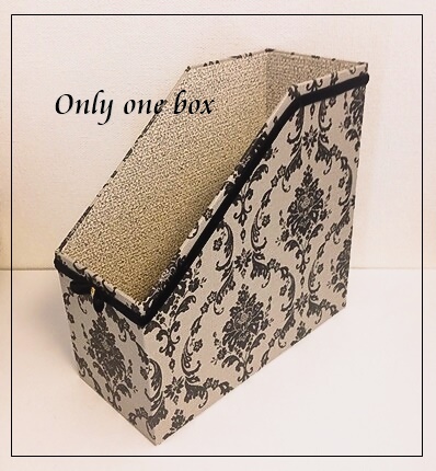 モノトーン壁紙でファイルボックス かんたんカルトナージュ Only One Box モノトーン壁紙でファイルボックス かんたんカルトナージュ Only One Box