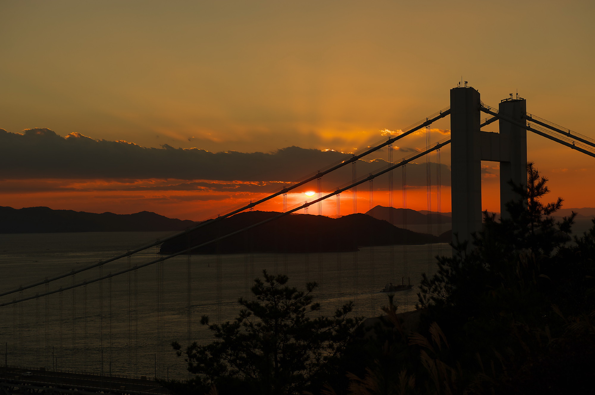 11月３日の夕方、児島での夕景をアップします_f0000502_219897.jpg