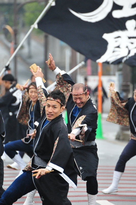 おやちゃい村収穫祭2014　鳴子踊り （２）風靡・真誠塾　他_b0104774_23453871.jpg