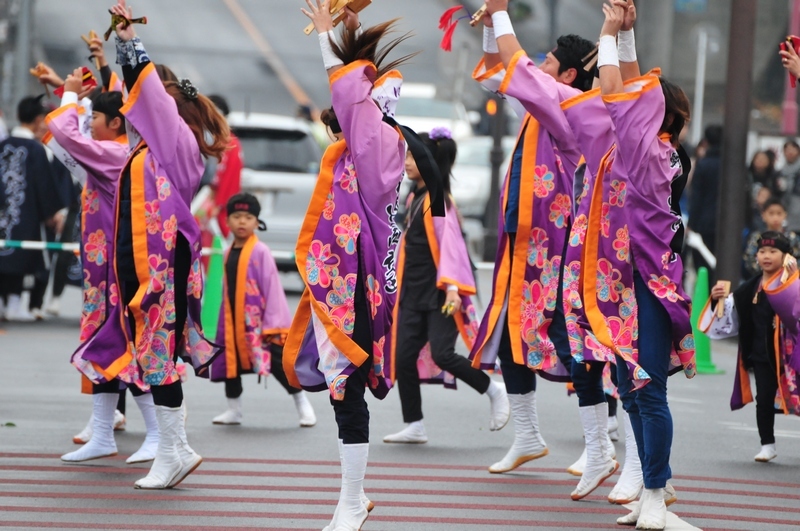 おやちゃい村収穫祭2014　鳴子踊り （２）風靡・真誠塾　他_b0104774_23470441.jpg