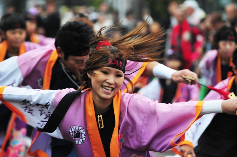 おやちゃい村収穫祭2014　鳴子踊り （２）風靡・真誠塾　他_b0104774_23472398.jpg