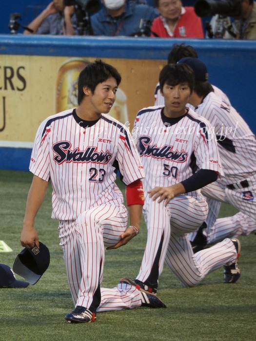 山田哲人&谷内亮太選手フォト@神宮10/6_e0222575_109389.jpg