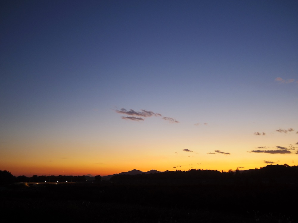 富士山と夕焼け_f0138807_1831047.jpg