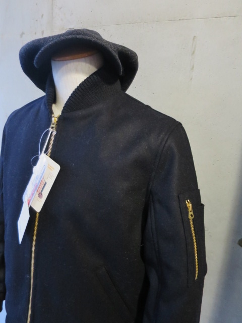 今季・注目の1枚★ Honnete ・・・ MA-1 TYPE WOOL FLIGHT JACKET!♪!_d0152280_17473895.jpg