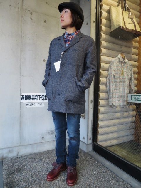 Yarmo ・・・ Tweed Wool DRIVERS COAT JACKET!★! (修正・別注版)_d0152280_1753350.jpg