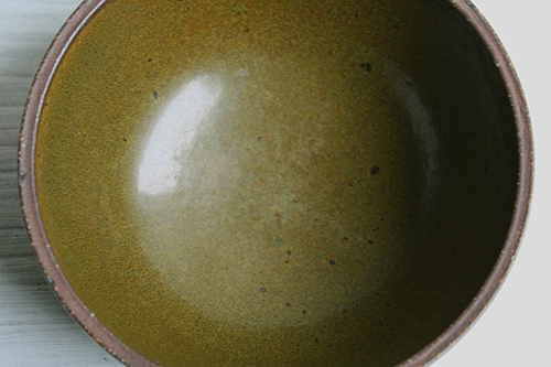 苗代川焼 蕎麦釉 蕎麦がき碗（荒木陶窯 荒木幹二郎 作） : 青蓮亭日記