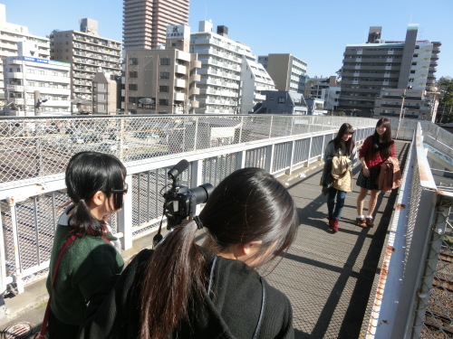 「きのこロボット」撮影風景（３）松戸のまちなか_e0201681_16291217.jpg