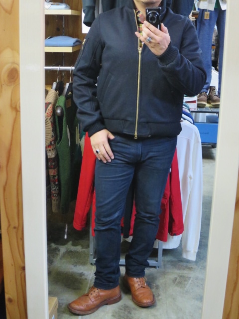 今季・注目の1枚★ Honnete ・・・ MA-1 TYPE WOOL FLIGHT JACKET!♪!_d0152280_4444550.jpg