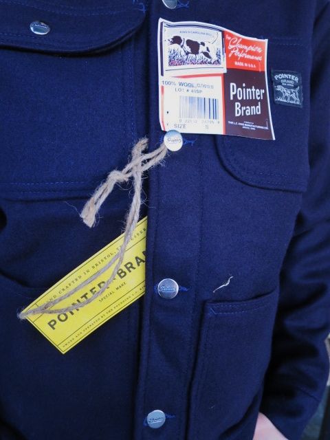 昨年・大好評(全完売)のPointer の別注WOOL CoverAll JKT の色違い分！★？_d0152280_5234410.jpg