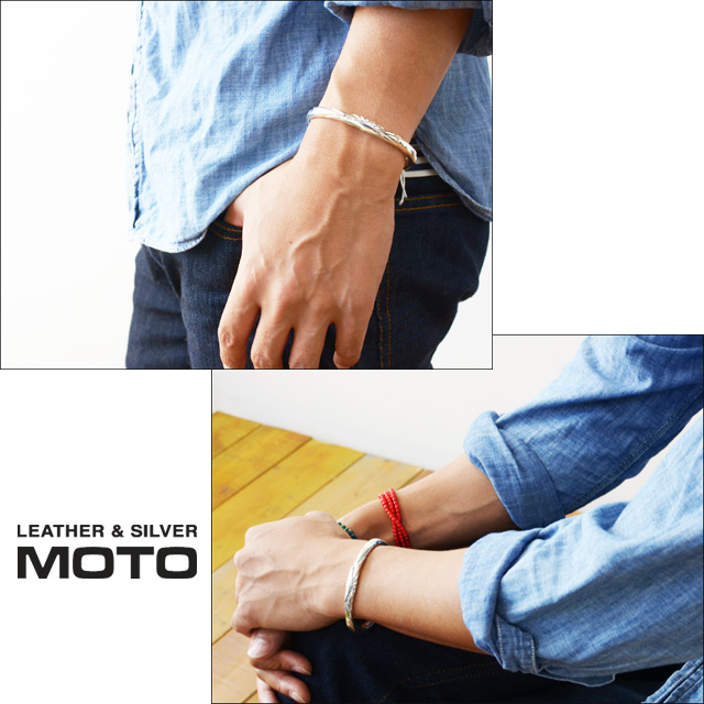moto leather＆silver [モトレザー]EAGLE SILVER BANGLE [BC-02