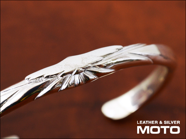 moto leather＆silver [モトレザー]EAGLE SILVER BANGLE [BC-02