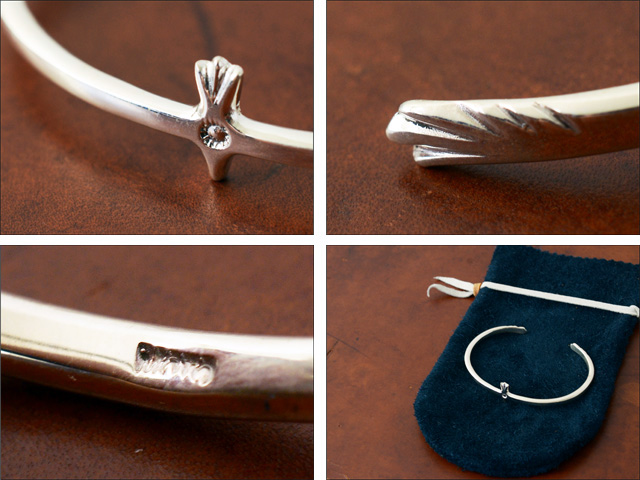 moto leather＆silver [モトレザー]EAGLE SILVER BANGLE [BC-01] イーグル シルバーバングル_f0051306_20271749.jpg