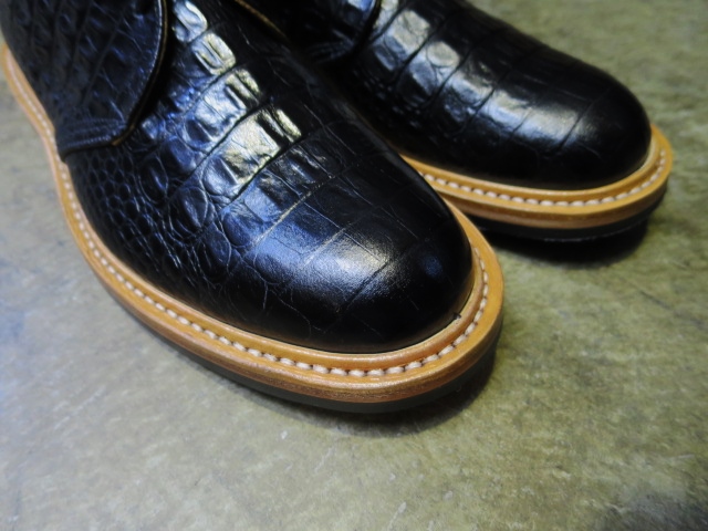 今季・一押し★　Tricker\'s 当店別注･･･クロコ型押しCHUKKA Boots！★！_d0152280_2274449.jpg