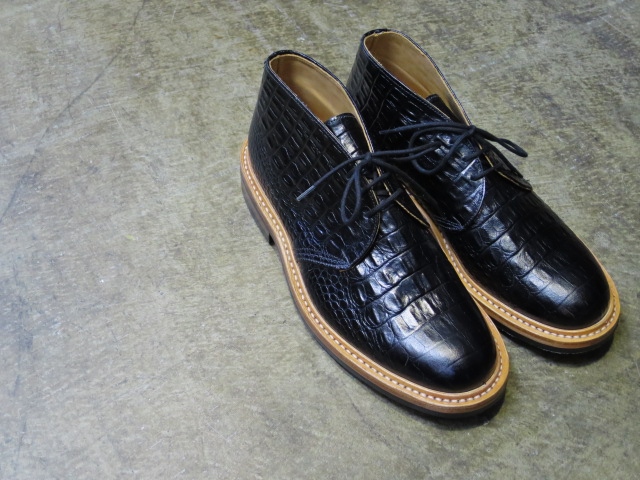 今季・一押し★　Tricker\'s 当店別注･･･クロコ型押しCHUKKA Boots！★！_d0152280_2281981.jpg