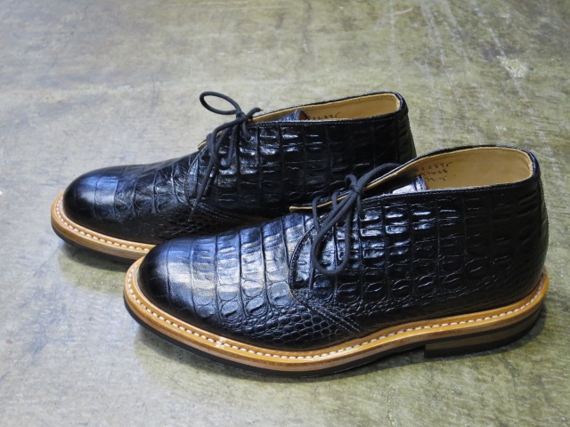 今季・一押し★　Tricker\'s 当店別注･･･クロコ型押しCHUKKA Boots！★！_d0152280_228788.jpg