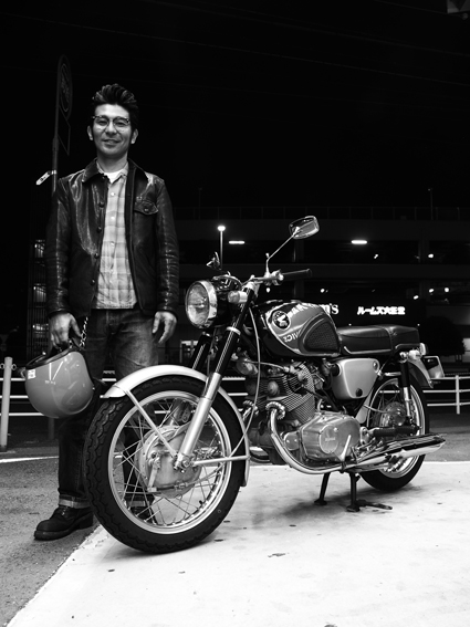 田島 健二 & HONDA CB72(2014 1103)_f0203027_19125759.jpg