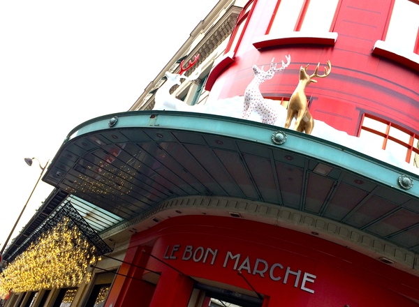 BON MARCHE rive gauche en Noël 2014 - ボンマルシェのクリスマス2014年_a0231632_18545361.jpg