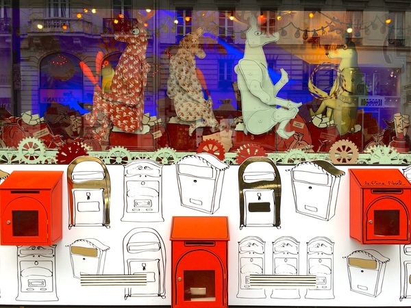 BON MARCHE rive gauche en Noël 2014 - ボンマルシェのクリスマス2014年_a0231632_1858562.jpg