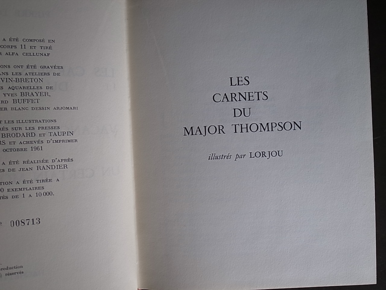 LES CARNETS DU MAJOR THOMPSON, VACANCES A TOUS PRIX, UN CERTAIN MONSIEUR BLOT / Pierre Daninos_a0227034_137823.jpg