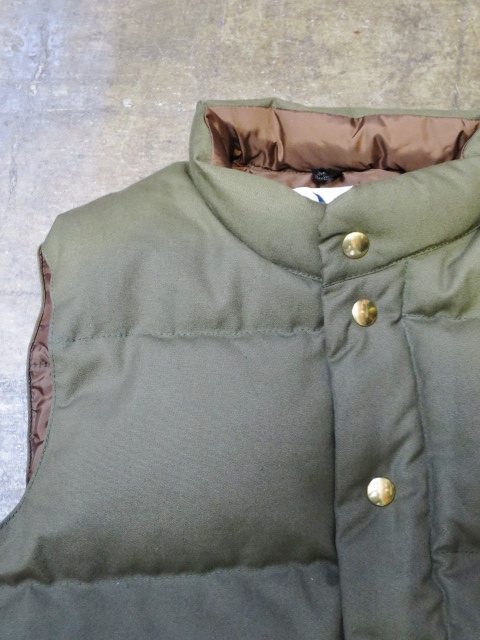 French Military CLOTH DOWN VEST ･･･ By Crescent Down Works (フル別注)_d0152280_7222377.jpg