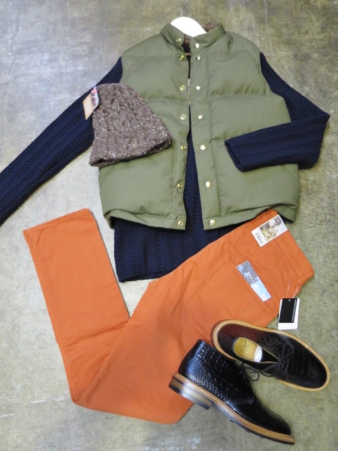 French Military CLOTH DOWN VEST ・・・ By Crescent Down Works (フル別注)_d0152280_723374.jpg