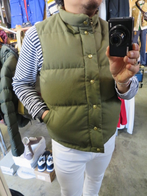 French Military CLOTH DOWN VEST ･･･ By Crescent Down Works (フル別注)_d0152280_7242331.jpg