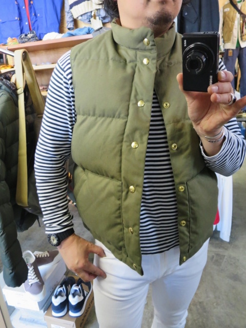 French Military CLOTH DOWN VEST ･･･ By Crescent Down Works (フル別注)_d0152280_7243259.jpg