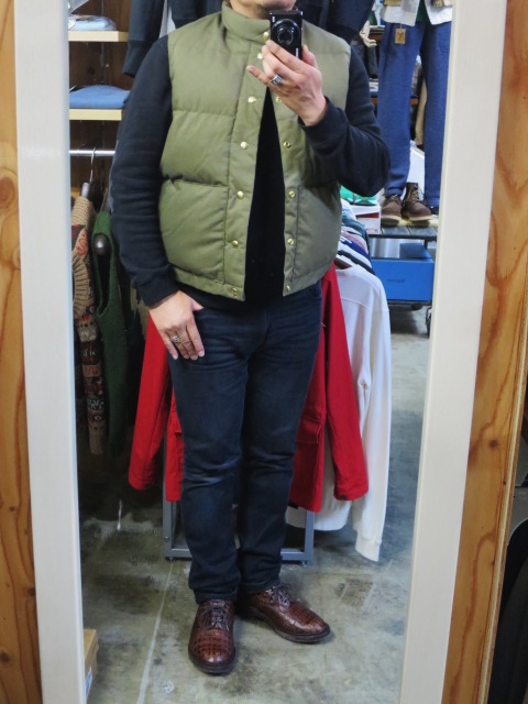 French Military CLOTH DOWN VEST ･･･ By Crescent Down Works (フル別注)_d0152280_7251415.jpg