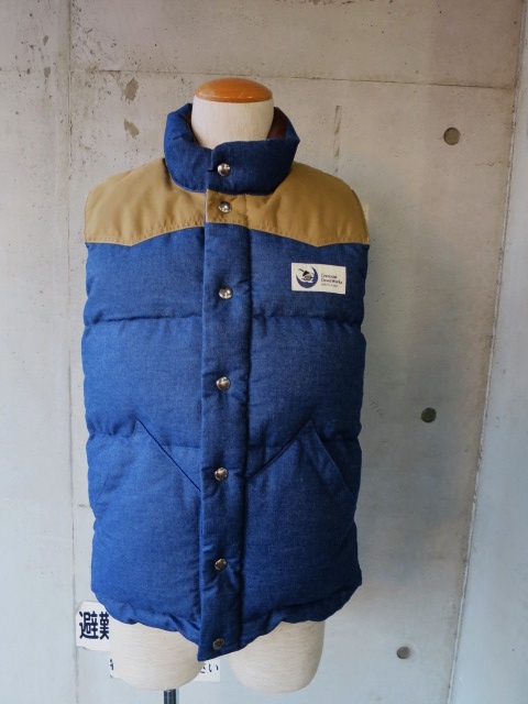 French Military CLOTH DOWN VEST ・・・ By Crescent Down Works (フル別注)_d0152280_7291483.jpg