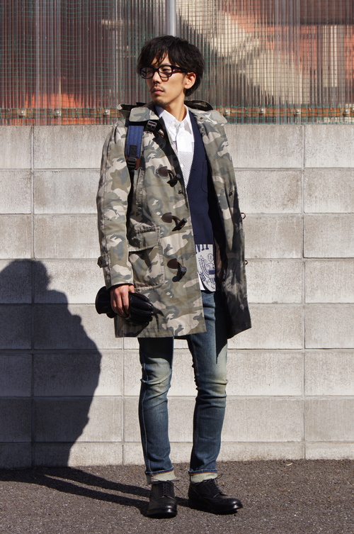 SOPHNET. - CAMOUFLAGE C/N GROSGRAIN DUFFLE COAT!!_c0079892_217116.jpg