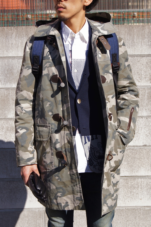 SOPHNET. - CAMOUFLAGE C/N GROSGRAIN DUFFLE COAT!!_c0079892_2174364.jpg