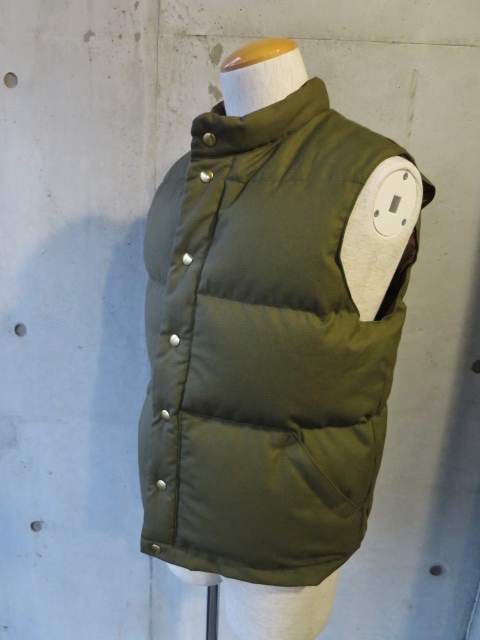 French Military CLOTH DOWN VEST ・・・ By Crescent Down Works (フル別注)_d0152280_19302529.jpg