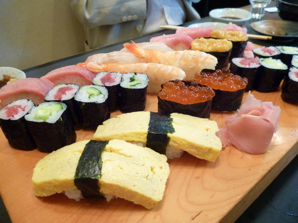 2014,07 フランス、イタリアツアー 1、「池袋後楽寿司さん、エールフランス羽田→C.D.G 機内食」 _f0342307_23495071.jpg