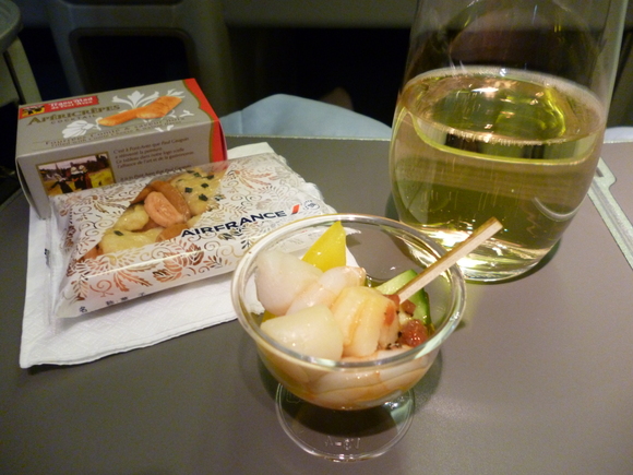 2014,07 フランス、イタリアツアー 1、「池袋後楽寿司さん、エールフランス羽田→C.D.G 機内食」 _f0342307_23514944.jpg