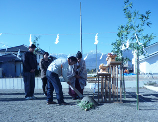 穂高柏原住宅　地鎮祭_e0180332_11105699.jpg