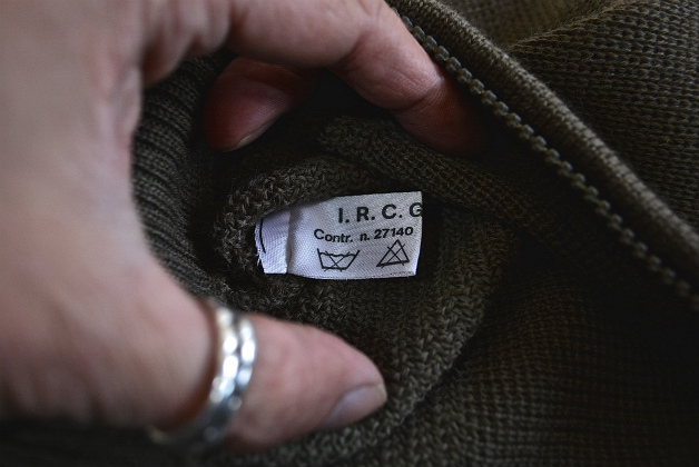 Italian army high neck half zip knit dead stock_f0226051_14112397.jpg