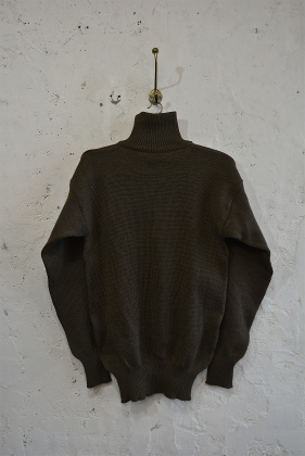 Italian army high neck half zip knit dead stock_f0226051_1463542.jpg