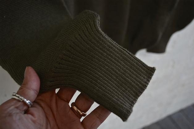 Italian army high neck half zip knit dead stock_f0226051_1473775.jpg