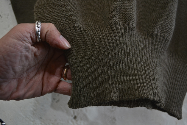 Italian army high neck half zip knit dead stock_f0226051_14913.jpg