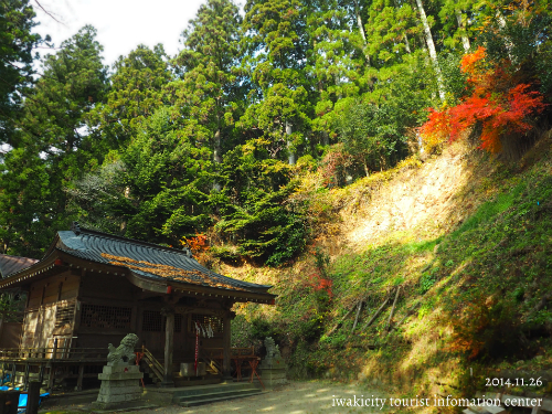 田人地区　小土神社の紅葉  [平成26年11月27日（木）更新]_f0105342_17482562.jpg