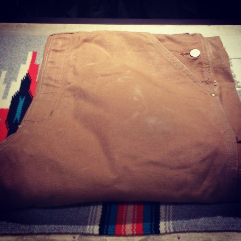 1970-80s \" CARHARTT \" -MADE IN U.S.A- BROWN DUCK CL OVER-ALL ._d0172088_20502212.jpg