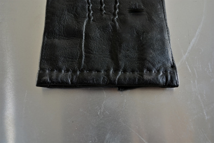 Belgian army black leather gloves dead stock_f0226051_15314261.jpg