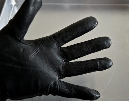 Belgian army black leather gloves dead stock_f0226051_15322138.jpg