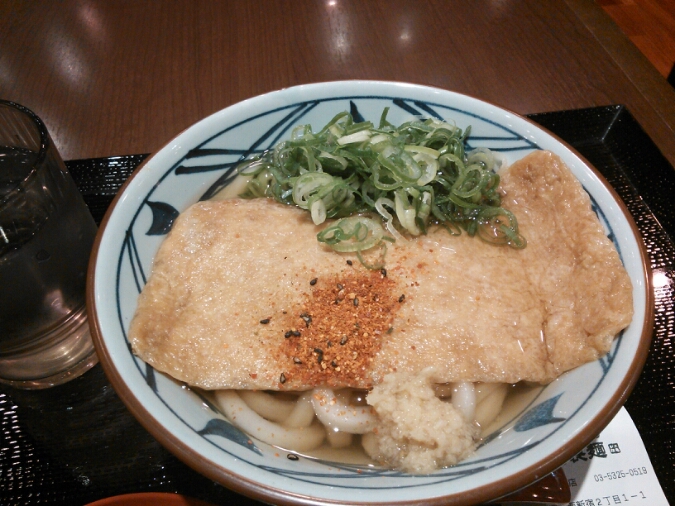 きつねうどん@丸亀製麺 よく飲むオバチャン☆本日のメニュー きつねうどん@丸亀製麺 よく飲むオバチャン☆本日のメニュー