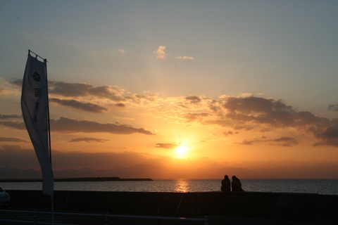 真玉海岸の夕日_a0078126_1215361.jpg