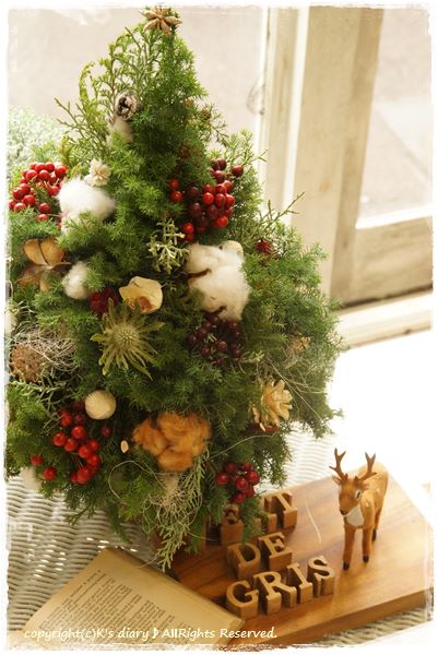 クリスマスツリーを作ったよ＠vert de gris♪_e0255037_8274192.jpg