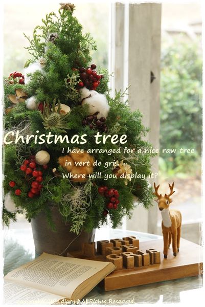 クリスマスツリーを作ったよ＠vert de gris♪_e0255037_8391676.jpg