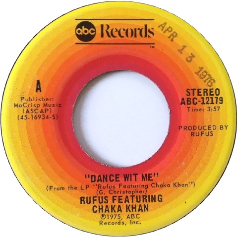 Rufus Featuring Chaka Khan ‎– Dance Wit Me_c0212161_23211211.jpg